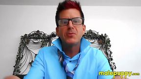 POV of kinky babysitter Jeff Drizzle putting make up on you