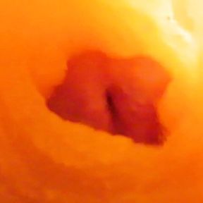 POV inside view of vagina being fingered and fucked - how a big creamy cumshot would look like inside a wet pussy