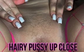 Eat my hairy pussy up close