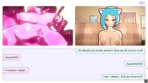 nicole risky job - story show part 2 [hentai game pornplay ] ep.10 after all that camshow nicole became bisexual