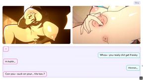 nicole risky job - story show part 2 [hentai game pornplay ] ep.10 after all that camshow nicole became bisexual