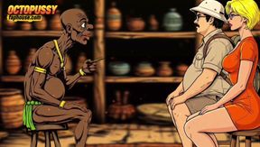 Cuckold Watches His Young Wife Get Fucked by an Old African Man
