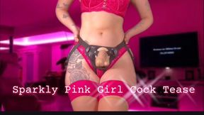 Pink sparkly girl cock