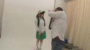 Cute Teen 18+ in Green Golf Gear Gets a Wild Fuck Session