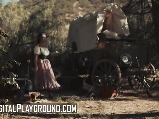 DIGITALPLAYGROUND - Vicki Follow Gets Concupiscent As That babe Takes A Cowgirl Ride On Cowboy Scott Nails