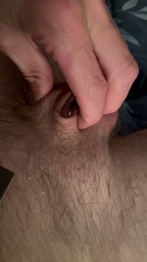 Feminization cock changed into pussy piercing clitoris prince Albert Tucking trans hide cock and balls