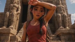 TEMPLE RUN - Lara croft barefoot nudist story