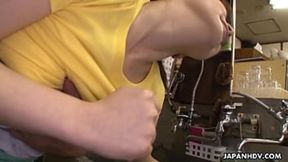 Sweet Japanese Slut Whimpers Hard on Big Shaft