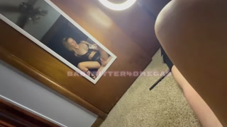 Babysitter Bouncing on Dick in Mirror (POV)
