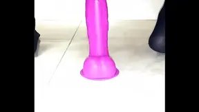 Latina Trans Dildo Action Ends in Juicy Ass Cumshot Delight