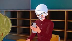 Rias watch Akeno Fucking and Xenovia &amp; Koneko Lesbian Sex - DXD NTR Madness Series