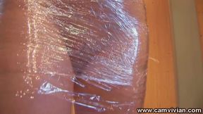 Saran wrap mummification