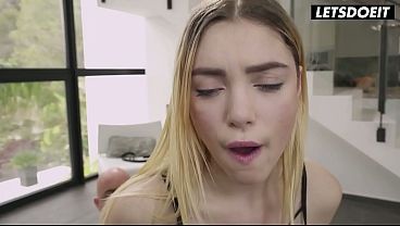 Naughty blonde gets ass-fucked and creampied