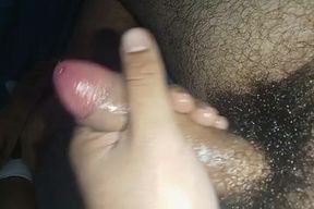 Stroking My Hard Cock