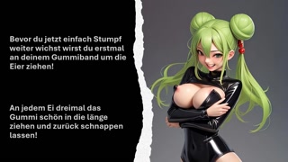 your mistress lets you cum as a rubber cock for you