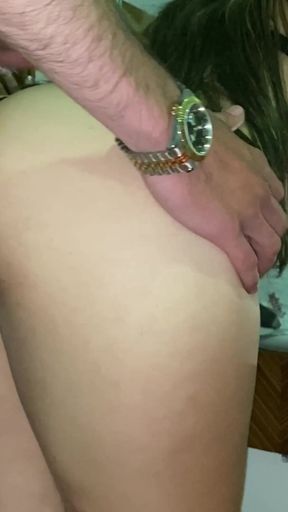 My Boyfriend stirs me with his cock and ends up breaking my ass   Clip 1