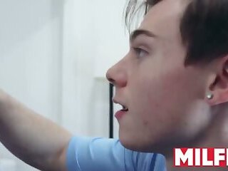 Sneaking On My Hot Latin Step Mom Working Out - MILFED