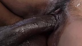 Stepdad&#8242;s wild night with his eager stepdaughter - dark ebony seduction