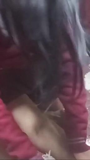 Fucking After Leaving Class and Come on the Girl's Buttocks! Students Left Home Alone for Science Homework! Fucking After School