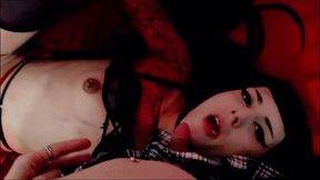 hot young shemale and femboy sensual frotting session - femboy dorian drake