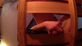 First time on milking table &mdash;  big dick &mdash;  edging and cumshot  Stroke and drain daddy cock &mdash;  sexy load