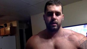 Super Buff Brad Stones Shows Off His Muscles