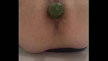 My ass enjoying a delicious cucumber