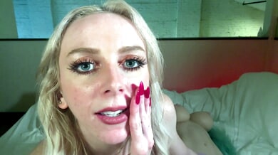 Slender Remi Reagan delivers an intimate ASMR worship JOI with soft commands