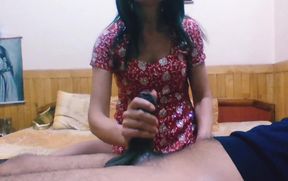 Business Woman Tasting Cock After Diner
