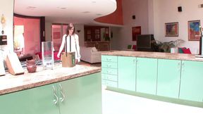 Lesbian love - the best way of use a kitchen