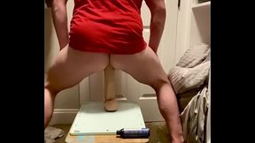 12&rdquo_ monster dildo twerked on