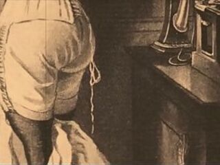 retro flogging drawings