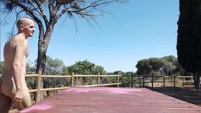 me hice una paja en el mirador de la ciudad en casa de campo
