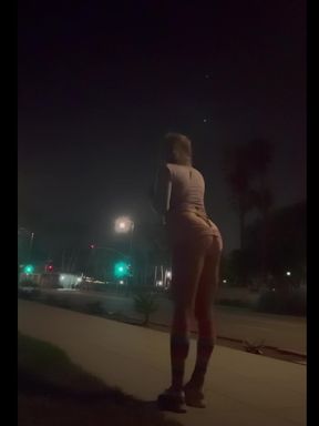 Street Walking Public Sissy Slut Thong Showing