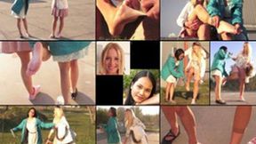 Kiara & Seyamon One Flip Flop Hop with Foot Play (in HD 1920X1080)