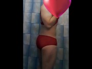 Sissy Marina in the shower