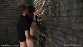 ”Slim whore is strapped & butt ravaged”