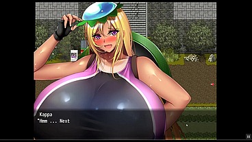 Big Breasts Youkai Busters [PornPlay Hentai game] Ep.10 a policewoman giving a titjob in the public street