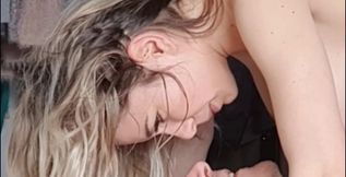 Tit-sucking, dirty-talking masturbation