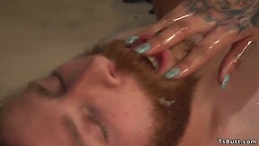 Enormous prick black tranny fucks patient