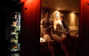 Romantic gay encounter at the sauna with Kameron Frost and Rafael Smith