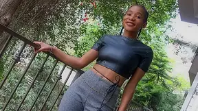 Tight Black THOT Joked Into Sucking and Fucking Big White Dick Agent