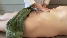 Horny Client at Massage Parlor