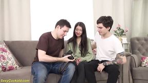 Sexy Cuckold featuring fem's licking action
