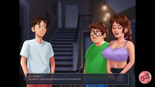 Summertime saga #51 - Sucking my neighbor's tits - Gameplay