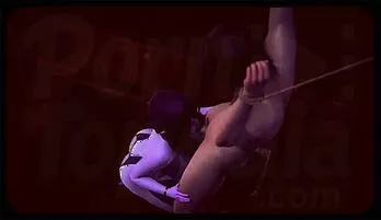 Dark Elf Seductress Gives Intense Blowjob to Bound Lover – 3D Hentai Animation