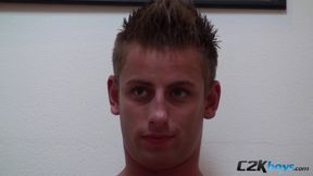 Zoran Is Presents Golden Brown Young Body to Jerk off and Cum