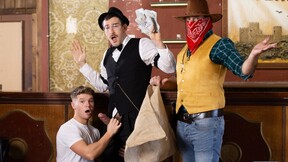Time-Traveling Twink Dean Young Rides and Fucks Barkeep Charlie Cherry in Old West Saloon