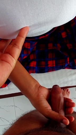 Sri Lankan - Fox Tail Girl Invites Me to Fuck with Anal Plug - Asian Hot Couple