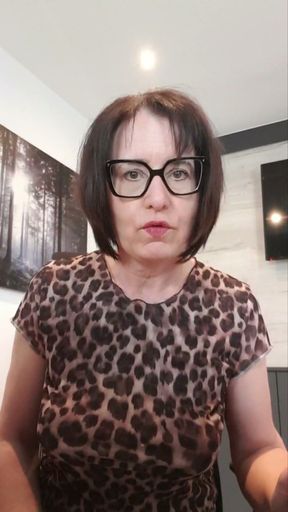 Julie Naked in the Office